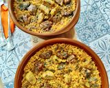 Foto del paso 7 de la receta: Arroz al horno trufado con carrillada y solomillo