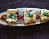 A picture of step 3 of Paneer bhurji stuffed besan chilla.