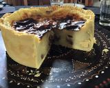 Une image de l'étape 18 de Flan pâtissier aux raisins de corinthe et vanille pâte brisée au rhum.