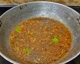 A picture of step 4 of Vegetable Manchurian Masala.