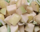 A picture of step 1 of Apple salad with chicken cabbage.