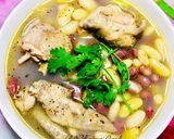 Hình bước làm 3 của món Canh Cánh Gà Nấu Đậu