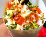 A picture of step 2 of Bombay mix dry bhel.