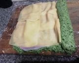Foto del paso 3 de la receta: Rollos de verdura y ricotta rellenos de jamón y queso