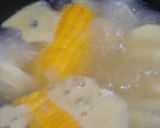 Foto del paso 1 de la receta: Salchichas con Puré de papas y Choclo 🌽