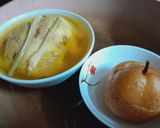 Hình bước làm 2 của món Lê chưng đường phèn