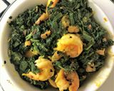 A picture of step 4 of Kumro Pata-Chingri Bata (Pumpkin Leaves - Prawns Chutney - Bong Style).