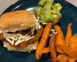 A picture of step 4 of Vegan burger.