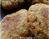 A picture of step 2 of Rice Oats Tikki.