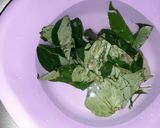 A picture of step 4 of Oha soup.
