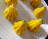 A picture of step 4 of Modak stuffed with dates and dryfruits.