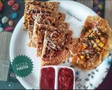 A picture of step 6 of Pizza Paratha.