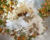 A picture of step 2 of Veg Manchurian.