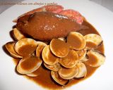 Foto del paso 12 de la receta: Calamares rellenos con guarnición de almejas y gambas