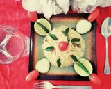 A picture of step 3 of Bengali style khichdi.