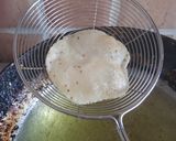 A picture of step 3 of CHAUSELA chawal ke atte ki puri.