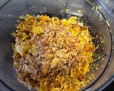 Foto langkah ke 5 dari resep Abon ayam pedas manis pakai oven tanpa minyak.