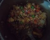 A picture of step 3 of Cook with dry fruits vegetables tehiri.