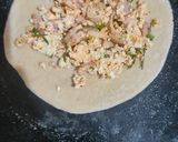 A picture of step 8 of Chena paratha.