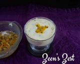 A picture of step 4 of Passion Fruit Shrikhand.