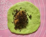 Foto langkah ke 8 dari resep Roti Pandan Talas Isi Srikaya.