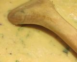 A picture of step 2 of Pithala and Bhakri (पिठलं आणि भाकरी).