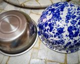 Foto langkah ke 3 dari resep Roti Kasur Kukus Moka Pandan.
