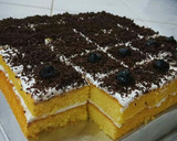 Foto langkah ke 4 dari resep Bolu jadul hias / cake potong hias.