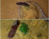 A picture of step 15 of #Kadhi chawal.