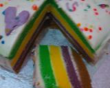 Foto langkah ke 7 dari resep Rainbow cake kukus simple ala mami devi.a.