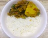 A picture of step 11 of Alu baigan.