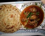 A picture of step 5 of Lacha paratha💝لچھہ پراٹھا💝.
