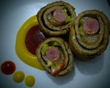 Foto del paso 8 de la receta: Perritos Calientes con queso manchego en crepes!
