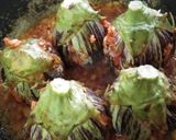 A picture of step 4 of Bharla vanga(bharva baingan, stuffed bringal).