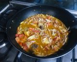 A picture of step 3 of Karele Qeema.