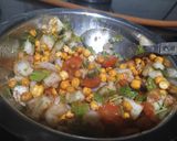 A picture of step 4 of Roasted chana chaat.