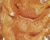 A picture of step 2 of Baked chicken in BBQ sauce and potato salad.
