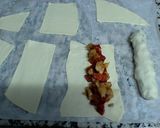 Foto del paso 9 de la receta: Gusanojaldres de pollo y pimiento🐛 - Gusanitos de hojaldre🍗