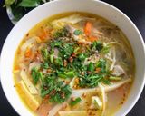 Hình bước làm 1 của món Cháo măng chay