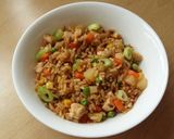 A picture of step 6 of Vickys Pineapple & Chicken Fried Rice, GF DF EF SF NF.