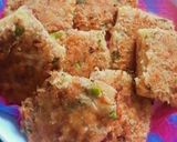 A picture of step 3 of Chicken alu toast.