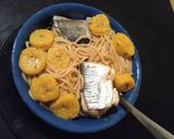 Foto del paso 6 de la receta: BAGRE Banderillo con pasta y plátanos, comentado con ajo cúrcuma, jengibre y pimienta