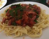 A picture of step 11 of Spinach Linguine.