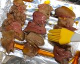 A picture of step 5 of Japanese Yakitori (焼鳥 skewer-grilled chicken) ①.
