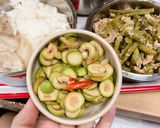 Hình bước làm 2 của món Sung muối sổi
