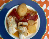 Foto del paso 4 de la receta: Lomos de merluza con patatas y pimientos en Crockpot