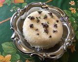 Une image de l'étape 7 de Dôme de riz au gingembre et fleurs de ciboulette.