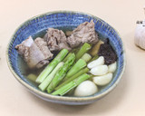 【老菜脯蘆筍蒜頭排骨湯】小滿節氣燉湯，消暑清爽的食譜步驟5照片