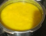 A picture of step 3 of Sindhi Style: 'Lal Math' or 'Lal Saag Dal'.