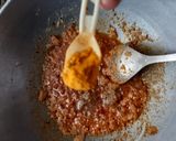A picture of step 4 of Kadai paneer.